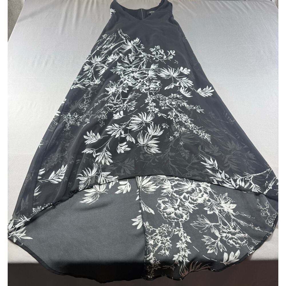 Karen Kane Women’s Black Floral High Low Chiffon Dress Sleeveless Layered Size M - Picture 3 of 12